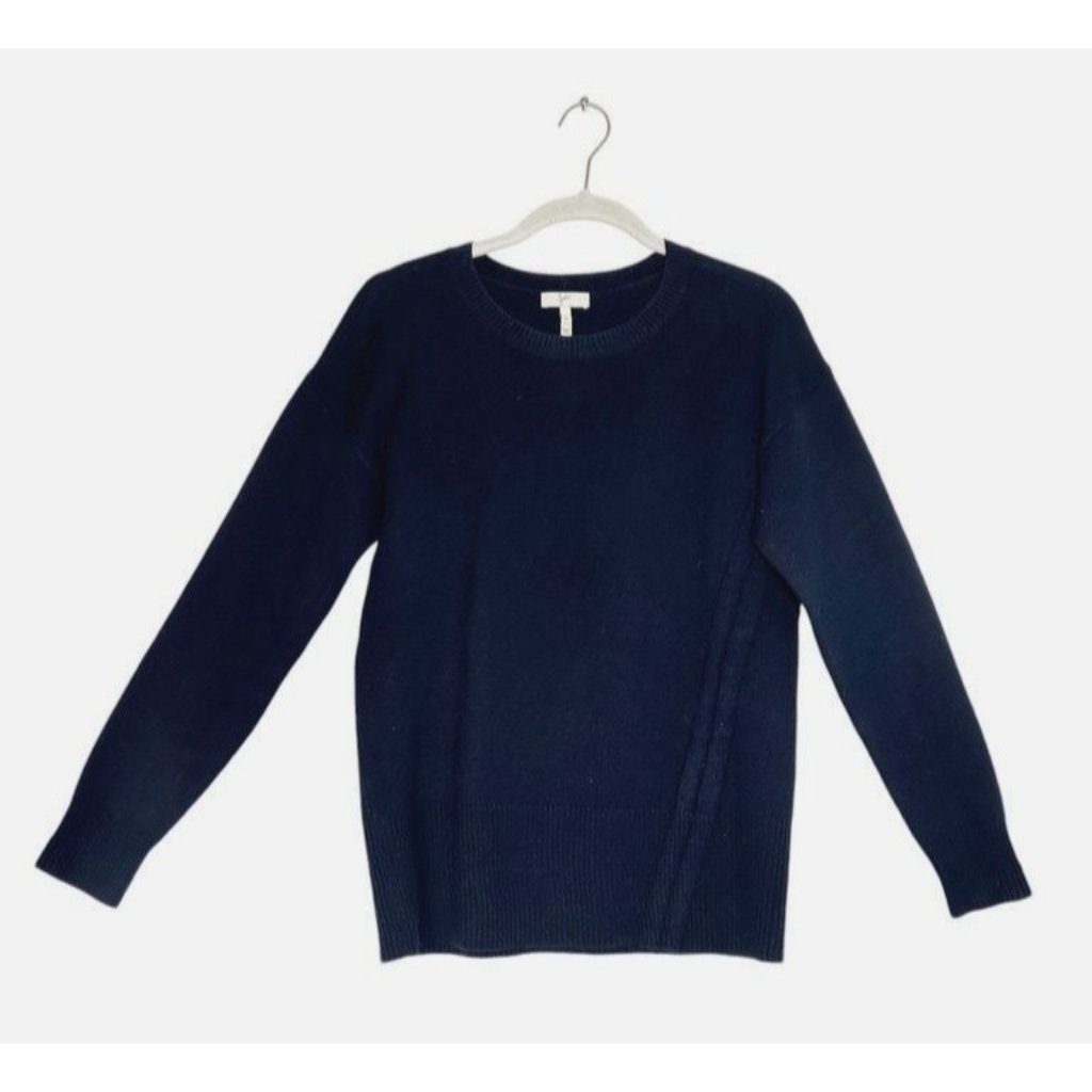 Joie Women's Long Sleeve Crew Neck Sweater In Navy - Sz M
